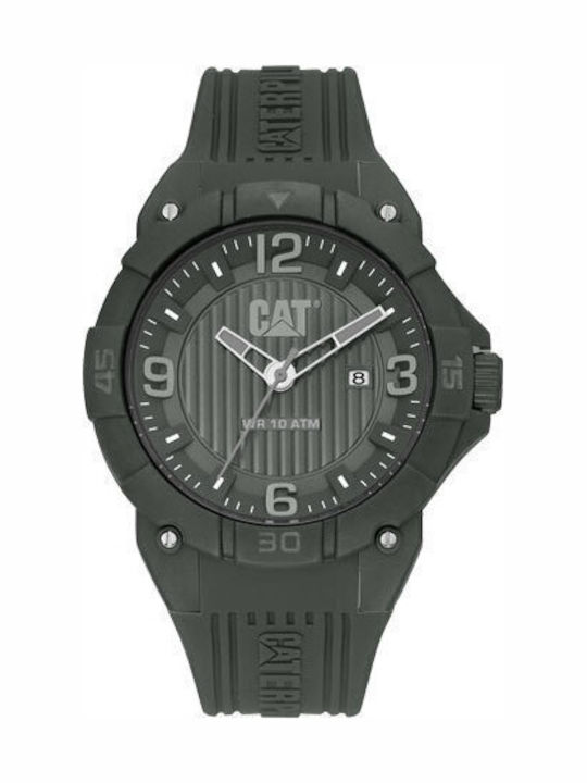 CAT Herrenuhr Mit Batterie Mit Grauem Gummiband