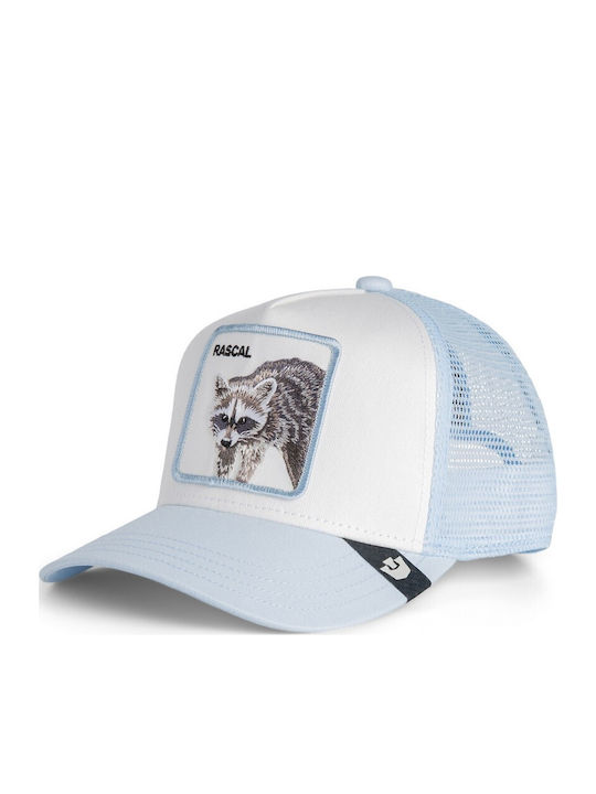 Kids Jockey Cap Rascal Raccoon Mini Raccoon Light Blue Goorin Bros Kids Jockey Cap Rascal Raccoon Mini Raccoon Light Blue Goorin Bros
