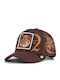 Jockey Hat Old English King Lion Brown Goorin Bros