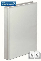 Bantex Mechanical Binder Pocket Laminated Pp 4 D-rings 65 Mm Spine 90 Mm Bantex White