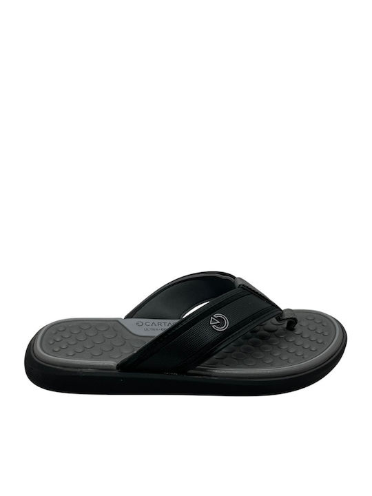 Cartago Men's Flip Flops Anatomic Black 12575 B...