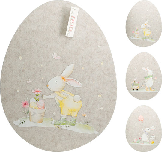Jκ Home Decor Σουπλά Αυγό Λαγός 42x31cm 3ass