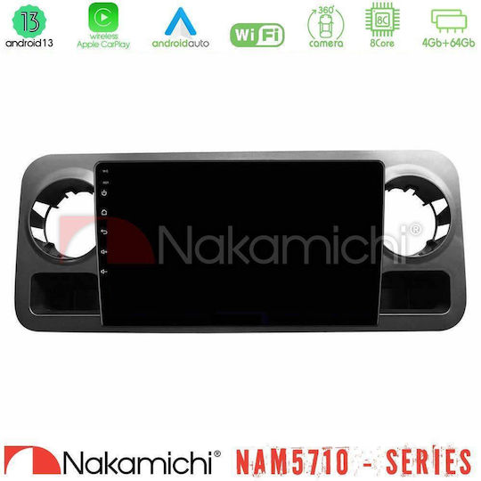 Nakamichi Car Audio System for Mercedes-Benz Sprinter 2019-2023 Bluetooth USB WiFi GPS Apple CarPlay Android Auto with 10" Touch Screen