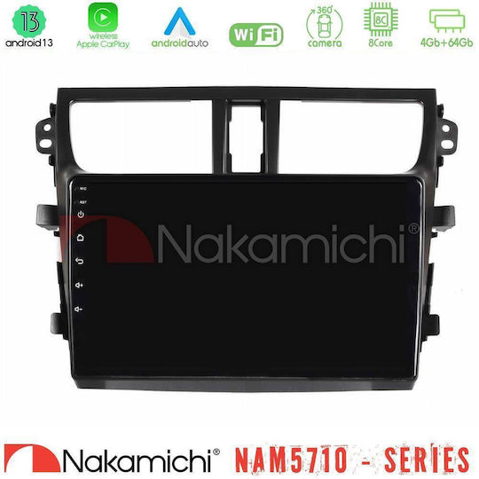 Nakamichi Ηχοσύστημα Αυτοκινήτου για Suzuki Celerio 2014-2020 (Bluetooth/USB/WiFi/GPS/Apple-Carplay/Android-Auto) με Οθόνη Αφής 9"
