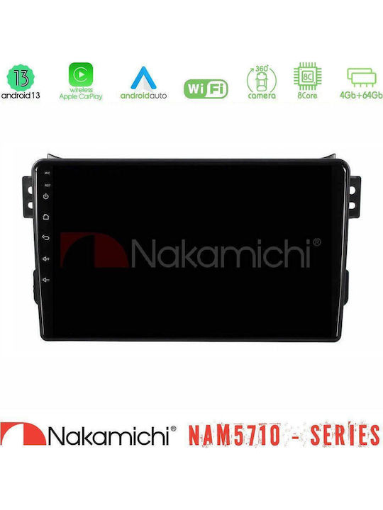 Nakamichi Car Audio System for Opel Agila Suzuki Splash 2008-2014 Bluetooth USB WiFi GPS Apple CarPlay Android Auto with 9" Touch Screen