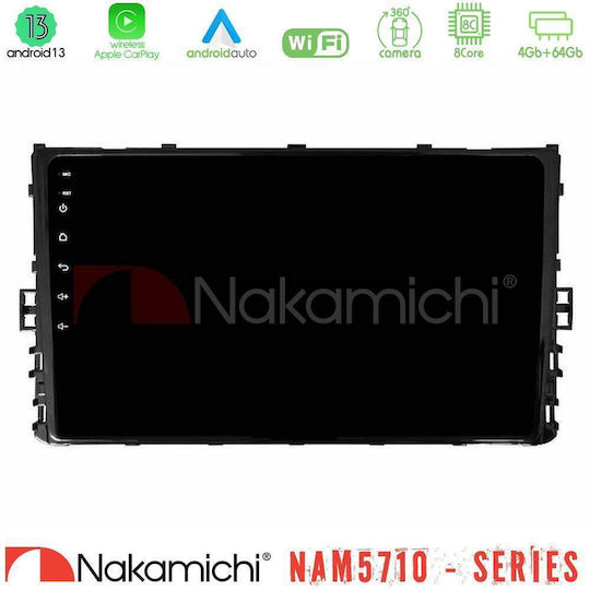 Nakamichi Car Audio System for Volkswagen Polo Tiguan Golf T-Roc T-Cross 2017 with 9" Touch Screen Bluetooth USB Wi-Fi GPS Apple CarPlay Android Auto