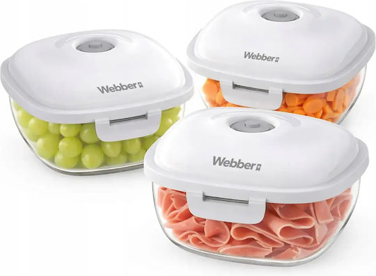 Webber TnS Kunststoff Mittagsboxen Set 3 Stück