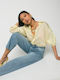 Long Sleeve Women's Shirt Yellow Striped