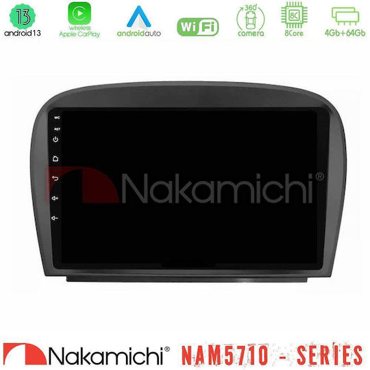 Nakamichi Car Audio System for Mercedes-Benz SL 2005-2011 Bluetooth USB WiFi GPS Apple CarPlay Android Auto with 9" Touch Screen