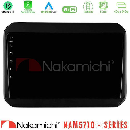 Nakamichi Ηχοσύστημα Αυτοκινήτου για Suzuki Ignis 2017 2023 (Bluetooth/USB/WiFi/GPS/Apple-Carplay/Android-Auto) με Οθόνη Αφής 9"