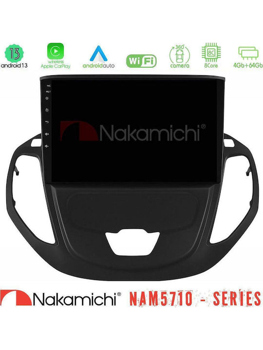 Nakamichi Car Audio System for Ford Courier / Transit Courier 2015-2023 Bluetooth USB WiFi GPS Apple CarPlay Android Auto with 9" Touch Screen