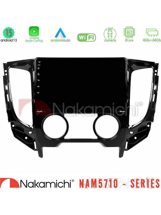 Nakamichi Car Audio System for Fiat Fullback Mitsubishi L200 2016 with A/C Bluetooth USB WiFi GPS Apple CarPlay Android Auto with 9" Touch Screen