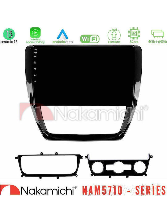 Nakamichi Car Audio System for Volkswagen Jetta 2011 2018 Bluetooth USB WiFi GPS Apple CarPlay Android Auto with 10" Touch Screen