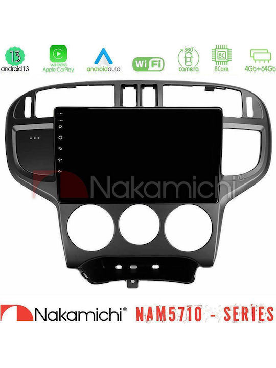 Nakamichi Car Audio System for Hyundai Matrix 2001-2010 Bluetooth USB WiFi GPS Apple CarPlay Android Auto with 9" Touch Screen