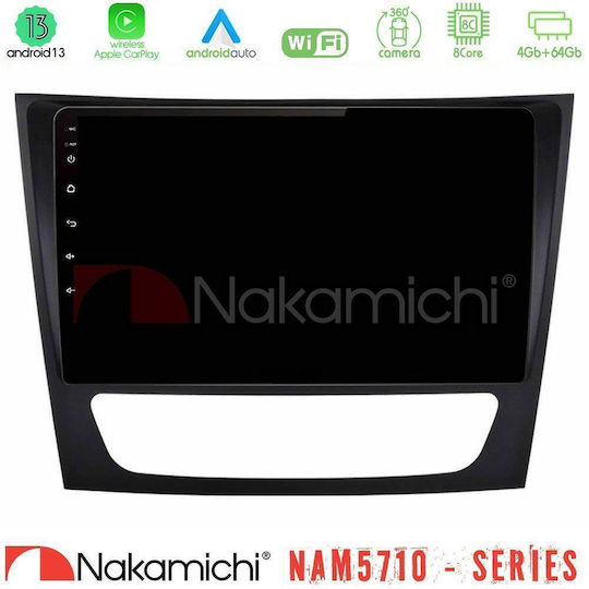 Nakamichi Car Audio System for Mercedes-Benz E Class / CLS Class 2003-2010 Bluetooth USB Wi-Fi GPS Apple CarPlay Android Auto with 9" Touch Screen