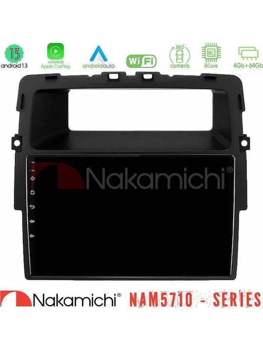Nakamichi Car Audio System for Opel Vivaro Renault Trafic Nissan Primastar 2011-2014 Bluetooth USB Wi-Fi GPS Apple CarPlay Android Auto with 10 Inch Touch Screen