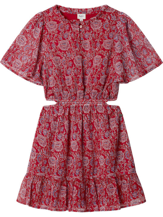 Iliana Παιδικό Φόρεμα Royal Red