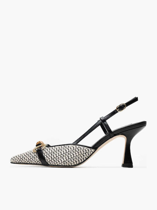 Leather White Heels KG 738-92