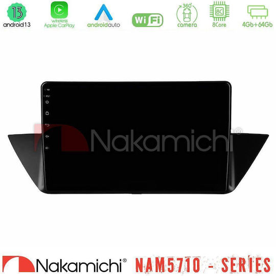 Nakamichi Автомобилна аудио система за BMW X1 (E84) 2009 – 2014 (Bluetooth/USB/WiFi/GPS/Apple CarPlay/Android Auto) с тъчскрийн 10"