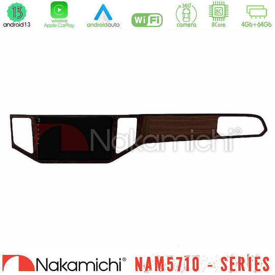Nakamichi Ηχοσύστημα Αυτοκινήτου για Volkswagen Sportsvan 2014-2020 (Bluetooth/USB/WiFi/GPS/Apple-Carplay/Android-Auto) με Οθόνη Αφής 9"