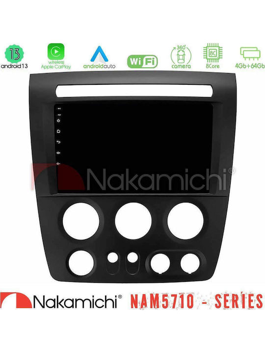Nakamichi Car Audio System Hummer H3 2005-2009 Bluetooth USB WiFi GPS Apple CarPlay Android Auto with 9" Touch Screen