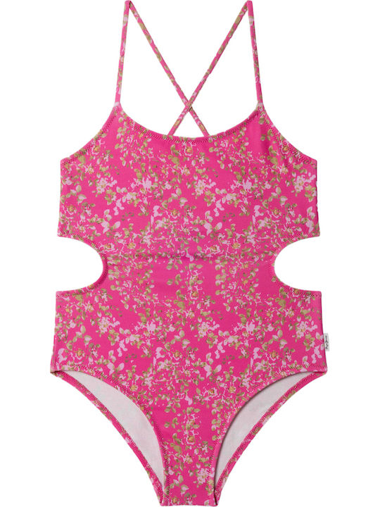 Pepe Jeans Ditsy Παιδικό Μαγιό Ολόσωμο Deep Fuchsia