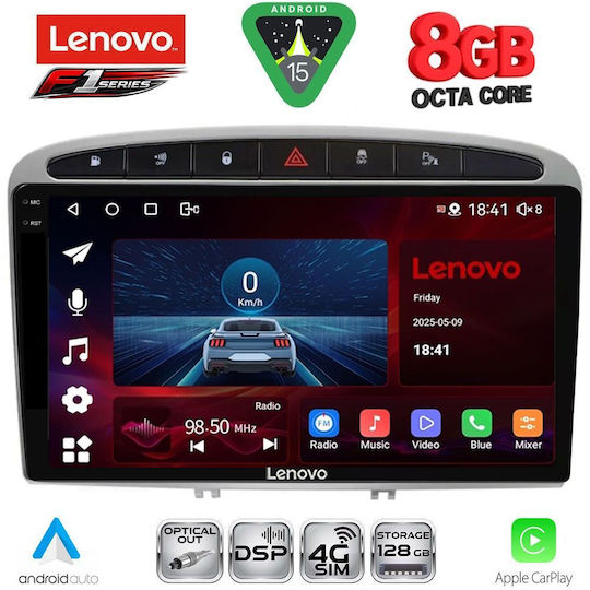Digital IQ Ηχοσύστημα Αυτοκινήτου για Peugeot 308 / RCZ 2009-2015 (Bluetooth/USB/WiFi/GPS/Apple-Carplay/Android-Auto) με Οθόνη Αφής 9"