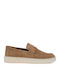 Leather Men's Moccasins in Beige Colour