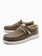 Wally Stretch Canvas Ανδρικά Μοκασίνια σε Καφέ Χρώμα