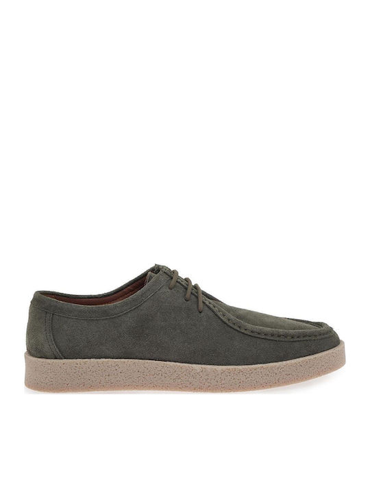 Renato Garini Leather Men's Loafers in Green Co...