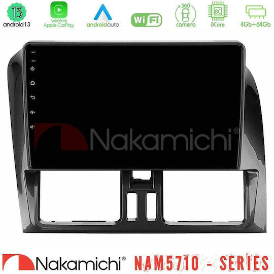 Nakamichi Ηχοσύστημα Αυτοκινήτου για Volvo XC 60 2009-2012 (Bluetooth/USB/WiFi/GPS/Apple-Carplay/Android-Auto) με Οθόνη Αφής 9"