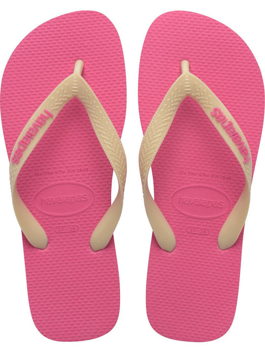 Havaianas Top Logo Pop Up Σαγιονάρες σε Μπεζ Χρώμα