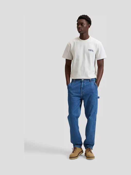 Ανδρικό Παντελόνι Τζιν με Relaxed Tapered Εφαρμογή Μπλε