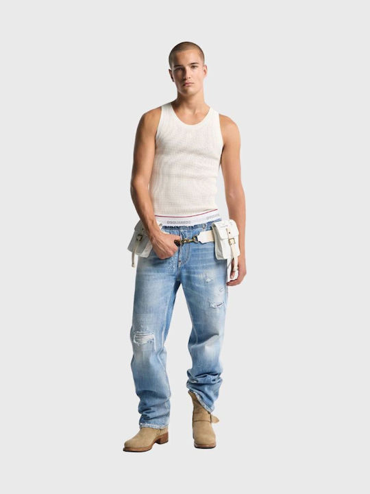 Dsquared2 Pantaloni De Blugi Pentru Bărbați Albastru