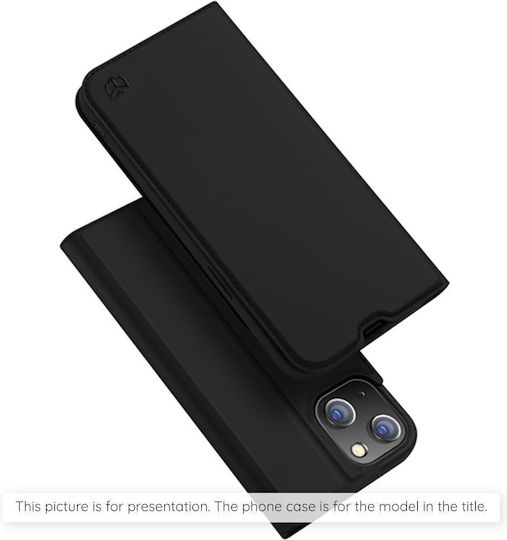 Techsuit Magskin Book Din Silicon / Piele Artificială Neagră (Poco X8 Pro Max)