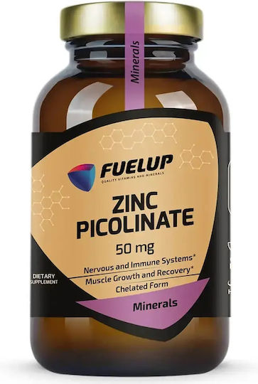 Fuel Up Zinc Picolinate 50mg 120 φυτικές κάψουλες