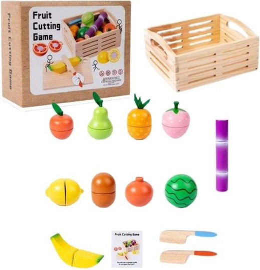 Trademarkt Wooden Fruit and Vegetable Play Set for Ages 3 and Up 14 Pieces