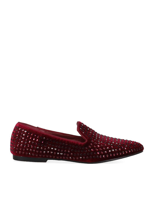 Women's Loafers in Burgundy Colour