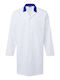 Food Industry Apron Without Pockets Size Xs White Royal Blue R
