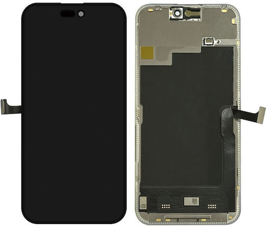Ersatzbildschirm mit Touch-Mechanismus für iPhone 15 Schwarz