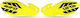 UFO Protective Motorcycle Handguards in Yellow Colour