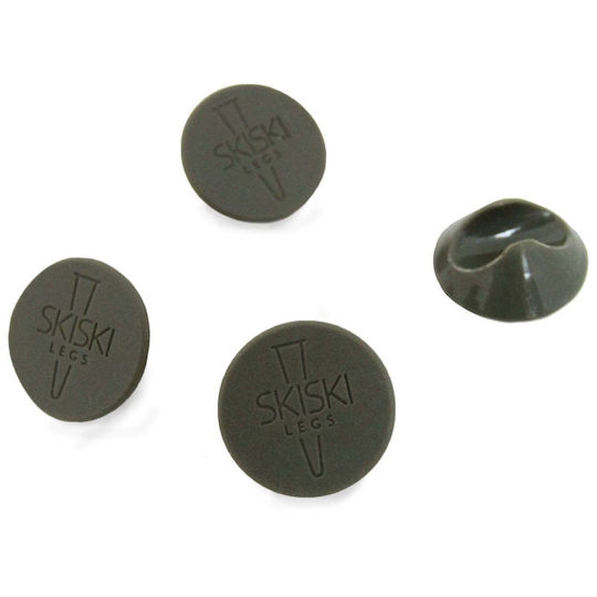 4 X Hairpin Leg Grey 12mm Feet Protectors Pack