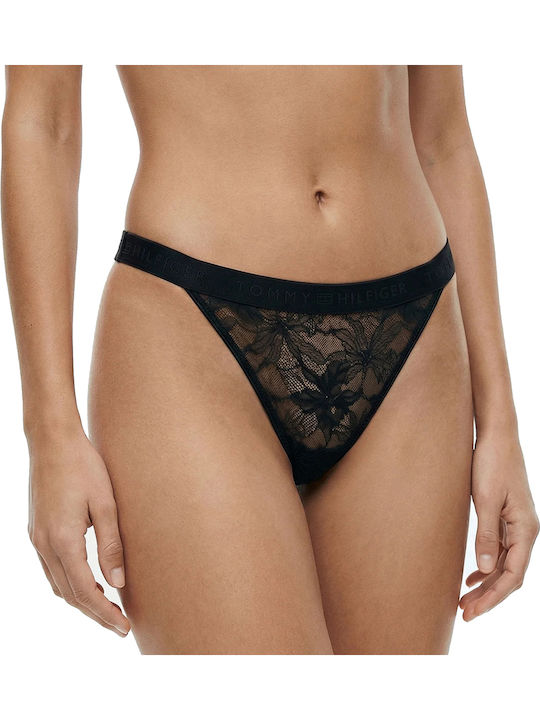 Tommy Hilfiger Γυναικείο String Μαύρο