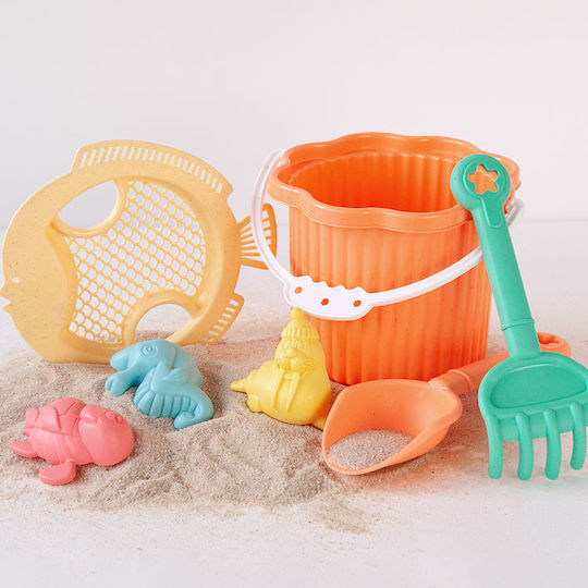 Kiokids Orange Beach Buckets Set 7 Pieces 6247