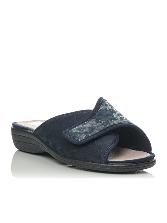 Anatomisch Damen Hausschuhe Marineblau