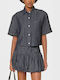 Short Sleeve Women's Shirt Blue