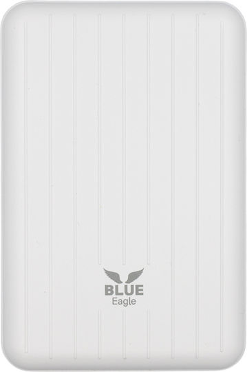 Blue Eagle BE-PBW-07 MagSafe Power Bank 10000mAh 15W cu Port USB-A și Port USB-C Alb
