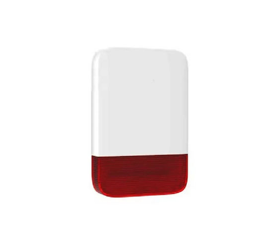 HTS WSR-300 Wireless Outdoor Alarm Siren 120dB with Red Light HT-WSR300