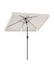 Umbrelă De Pardoseală Pătrată Metalică Bej 1.5x1.5m