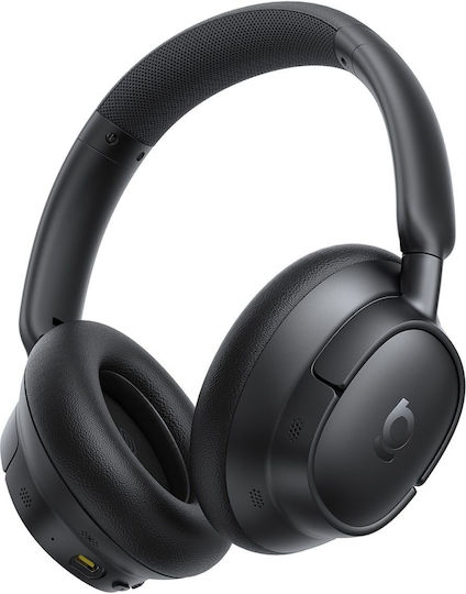 Baseus Bass BH1 NC Wireless Bluetooth Over Ear Headphones with 80 Hours Playing Time and Quick Charge Cosmic Black